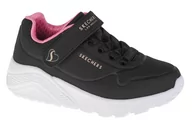 Buty dla dziewczynek - Skechers Uno Lite 310451L-BKRG dziewczęce sneakersy, czarne, rozmiar 35 - miniaturka - grafika 1