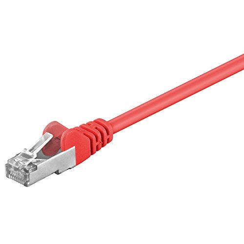 Goobay 68033 - Kabel sieciowy kategorii 5e SF/UTP, 2 m, kolor: Czerwony