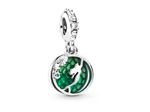 Pandora Valerio.pl Rodowany srebrny wiszący charms do syrena syrenka siren srebro 925 BEAD253 BEAD253 - Charmsy - miniaturka - grafika 1