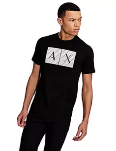 Armani Exchange Koszulka męska, Czarny, XL - Koszulki męskie - miniaturka - grafika 1