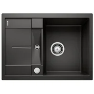 Zlewozmywaki - Blanco Zlew METRA 45S Compact Czarny odwracalny korek auto 525913 - miniaturka - grafika 1