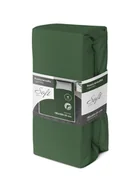Prześcieradła - Prześcieradło jersey z gumką soft 180x200 zielone na materac 25 cm - miniaturka - grafika 1