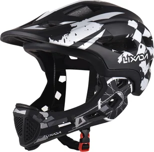 Dziecięcy kask rowerowy LIXADA, zdejmowany kask pełnotwarzowy, regulowany kask rowerowy dla dzieci, biały - Kaski rowerowe - miniaturka - grafika 1