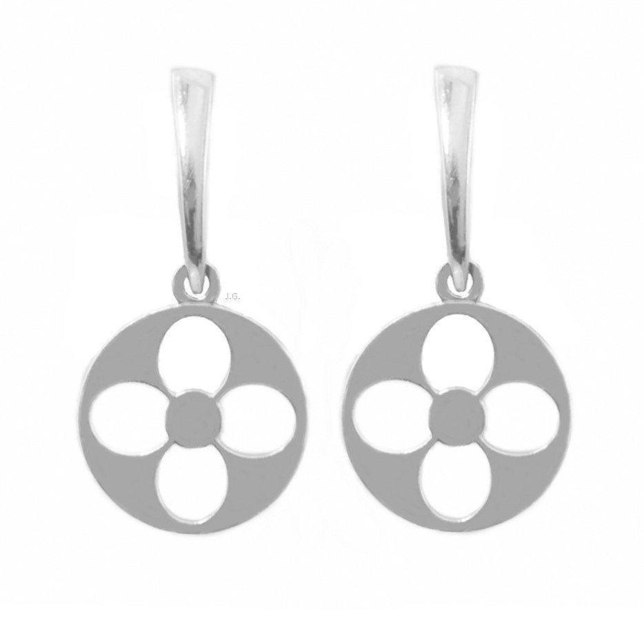 Kolczyki sztyfty rozeta, kwiat, srebro 925 / JG. Projekt
