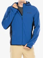 Bluzy sportowe męskie - Bluza z kapturem Columbia Spectre Ridge Tech Fleece Hooded FZ II - mountain blue/black - miniaturka - grafika 1