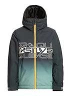 Kurtki narciarskie - Quiksilver Zamek błyskawiczny dla chłopców zielony XL/16 - miniaturka - grafika 1