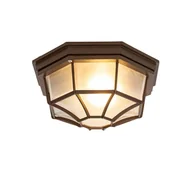 Lampy sufitowe - QAZQA Wiejska lampa sufitowa rdzawo-brązowa 26,5 IP44 - Bri - miniaturka - grafika 1