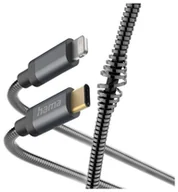 Kable USB - Hama Metal USB-C - lightning metalowy 1,5m antracytowy - miniaturka - grafika 1