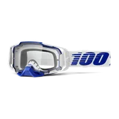 Gogle i okulary motocyklowe - Gogle Cross 100% Armega Przezroczysta Szybka Niebieski - miniaturka - grafika 1