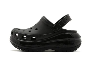Klapki damskie chodaki sandały czarne Crocs Classic Mega Crush Clog 37-38 - Sandały damskie - miniaturka - grafika 1