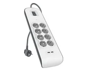 Listwy zasilające - Belkin Listwa zasilająca przeciwprzepięciowa 900J, 8 gniazd BSV804vf2M-V2 - miniaturka - grafika 1