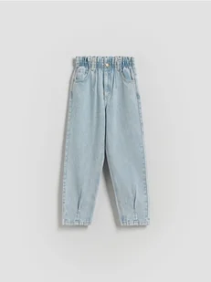 Reserved - Jeansy baggy high waist - niebieski - Spodnie i spodenki dla dziewczynek - miniaturka - grafika 1