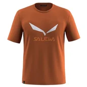 Koszulki męskie - Salewa Solidlogo Dry T-Shirt M, Bombay Brown, 2XL - miniaturka - grafika 1