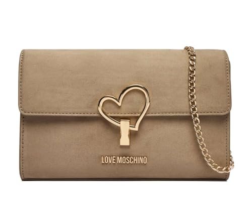 Love Moschino Velour PL Piaskowa torba, Piaskowy, Taglia unica