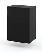 Szafki łazienkowe - Szafka Łazienkowa Wisząca Czarna Słupek Łazienkowy Loft 40 CM x 60 CM - miniaturka - grafika 1