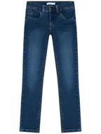 Spodnie i spodenki dla chłopców - Name it Jeansy Silas 13190372 Niebieski Slim Fit - miniaturka - grafika 1