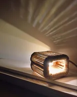 Lampy stojące - Designerska loftowa lampa miedziana w stylu boho z żarówką SMART - miniaturka - grafika 1