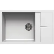 Zlewozmywaki - Elleci UNICO 310 bianco G68 GRANITEK (LGU31068) - miniaturka - grafika 1