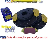 Tarcze hamulcowe - Przednie klocki Yellow Stuff + WIERCONE NACINANE tarcze hamulcowe EBC seria GD Jeep Wrangler JK 2007-2018 - miniaturka - grafika 1