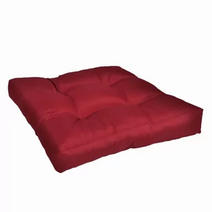 vidaXL vidaXL Wyściełana poduszka na siedzenie 50 x 10 cm czerwone wino - Poduszki na krzesła - miniaturka - grafika 1