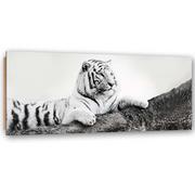 Obrazy i zdjęcia na płótnie - Obraz Deco Panel, Czuwający tygrys (Rozmiar 90x30) - miniaturka - grafika 1