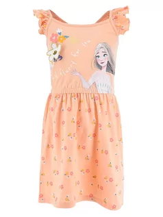 Sukienki i spódniczki dla dziewczynek - FROZEN Sukienka "Kraina Lodu" w kolorze brzoskwiniowym - grafika 1
