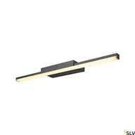 Lampy ścienne - Kinkiet nad lustro GLENOS 60 czarny CCT 3000/4000K 1003506 - SLV - miniaturka - grafika 1