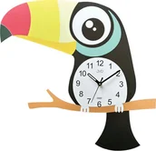 Zegary - JVD Zegar ścienny JVD HJ109 dziecięcy ptak tukan 45x45 cm . - miniaturka - grafika 1