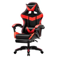 Fotele gamingowe - Fotel gamingowy Games czerwony - miniaturka - grafika 1