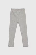 Spodnie i spodenki dla dziewczynek - GAP legginsy dziecięce kolor szary gładkie - Gap - miniaturka - grafika 1