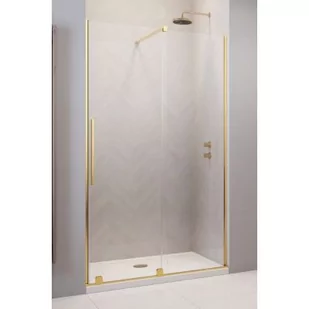 Radaway Furo Gold DWJ Drzwi przesuwne wnękowe 100x200 cm prawe profile złote szkło przezroczyste 10107522-09-01R+10110480-01-01 - Ścianki i drzwi prysznicowe - miniaturka - grafika 3