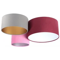 Oprawy, klosze i abażury - Trójkolorowa plafoniada nad stół D6-S84 - miniaturka - grafika 1