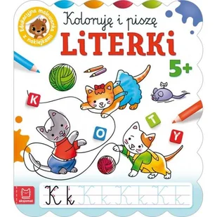 Koloruję i piszę LITERKI Edukacyjna malowanka Nowa - Baśnie, bajki, legendy - miniaturka - grafika 1
