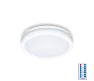 Lampy sufitowe - LED Plafon łazienkowy z czujnikiem LED/12W/230V śr. 20 cm biały + pilot - miniaturka - grafika 1