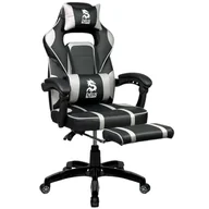 Fotele gamingowe - Fotel Gamingowy Krzesło gracza Large Grey - miniaturka - grafika 1