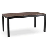 Stoły ogrodowe - Stół Ogrodowy Rozkładany Na Ogród Działka Taras Orzech Czarny ARGOS 160-260 - miniaturka - grafika 1