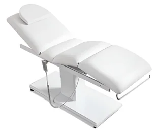 Fotel kosmetyczny elektryczny łóżko do salonu kosmetycznego pedicure leżanka rehabilitacyjna regulacja 3 siłowniki Max - Stoły i łóżka do masażu - miniaturka - grafika 1