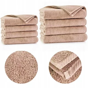 KOMPLET 8x RĘCZNIKI 50x100 70x140 FROTTE BAWEŁNA KĄPIELOWY RĘCZNIK PLAŻOWY - Ręczniki - miniaturka - grafika 1