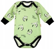 Body dla niemowląt - Body długi rękaw 2 napy 100% Zebry MIĘTA r 62 KLEKLE - miniaturka - grafika 1
