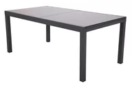 Stoły ogrodowe - Stół ogrodowy aluminiowy rozkładany Ontario 200+100 cm Grey / Light Grey - miniaturka - grafika 1