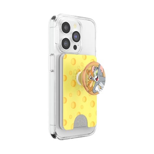 PopSockets Portfel na telefon z rozszerzającym się uchwytem i pierścieniem adaptera do MagSafe, uchwyt na kartę telefonu, kompatybilny z bezprzewodowym ładowaniem, portfel kompatybilny z MagSafe -