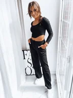 Dresy damskie - Komplet damski EMILIO czarny Dstreet AY0858-M - miniaturka - grafika 1