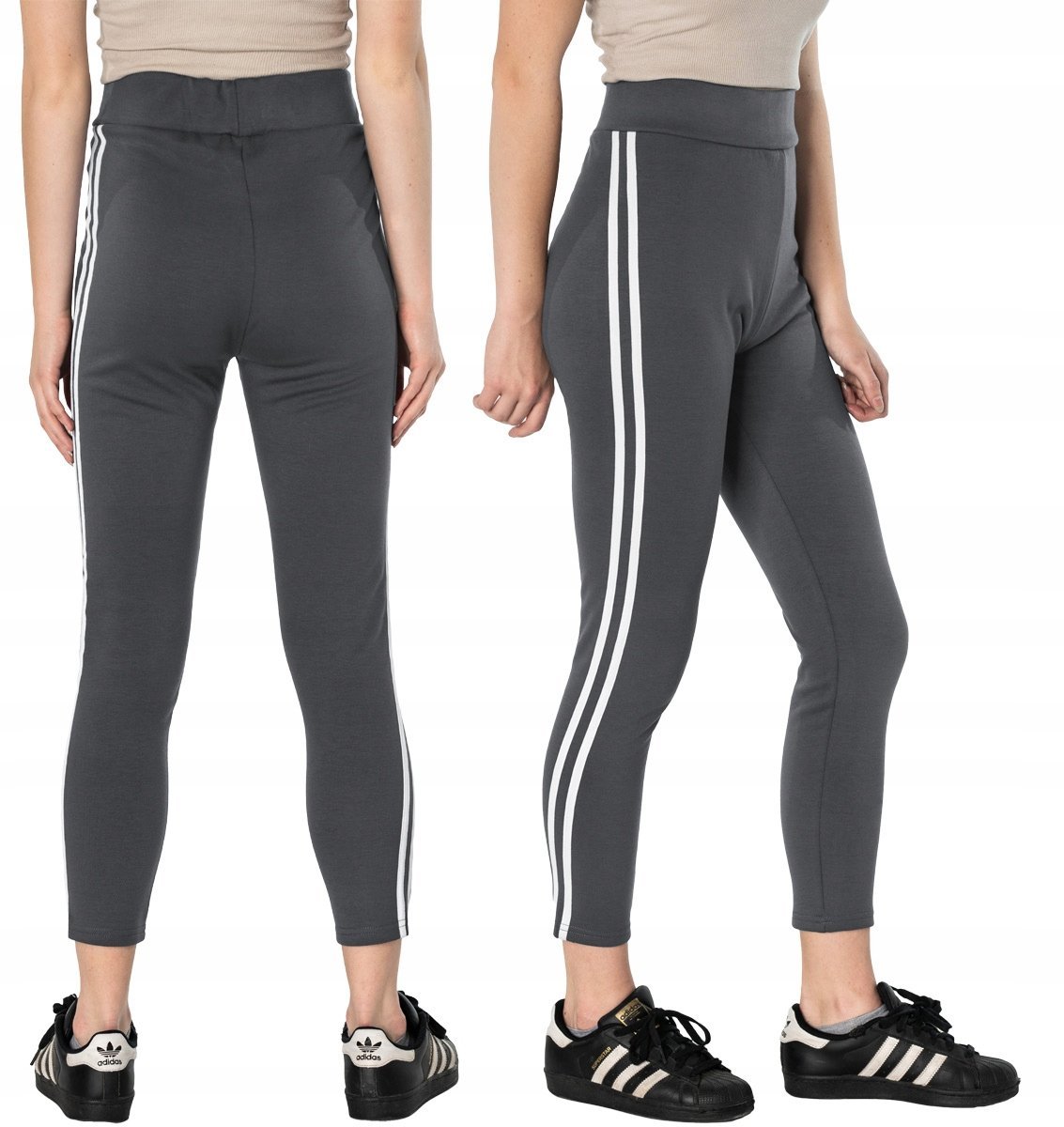 Spodnie Legginsy Getry Damskie Ocieplane 6038-2 XL