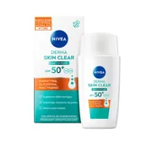 Kremy do twarzy z filtrem - NIVEA Derma Skin Clear lekki fluid przeciwsłoneczny SPF 50+ 40 ml - miniaturka - grafika 1