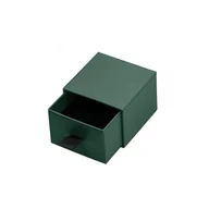 Biżuteria - akcesoria - PUDEŁKO OZDOBNE NA BIŻUTERIĘ, kolczyki, pierścionek 3,5 x 5,3 x 5,3 cm PDOZ11ZIE - miniaturka - grafika 1