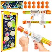 Zabawki militarne - Pistolet Na Kulki Piłki Piankowe Tarcza Z Otworami Strzelanie Do Celu - miniaturka - grafika 1