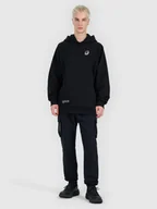 Bluzy męskie - 4F Bluza dresowa nierozpinana z kapturem męska - czarna L - miniaturka - grafika 1