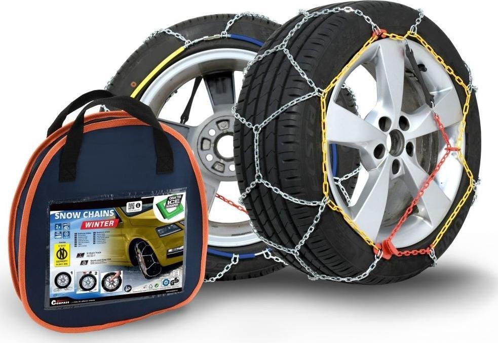 Compass Łańcuchy śniegowe - Winter norm, nylonowa torba X130