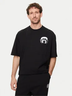 KARL LAGERFELD T-Shirt 755099 542270 Czarny Regular Fit - Koszulki męskie - miniaturka - grafika 1