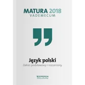 Podręczniki dla liceum - Język polski Matura 2018 LO kl. 1-3 Vademecum / zakres podstawowy i rozszerzony  - Donata Dominik-Stawicka - miniaturka - grafika 1